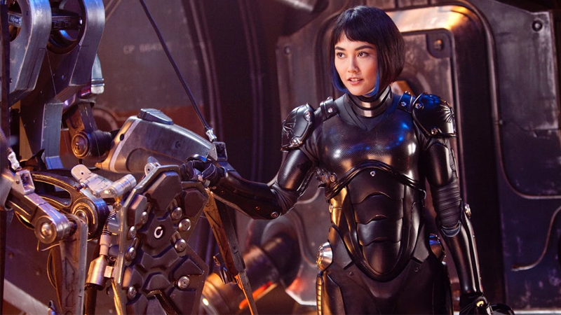 Mako, suited up and ready to cleave some monsters in half in Pacific Rim.